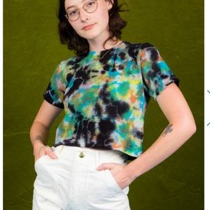 Big Bud Press Cropped Honeycomb Tee